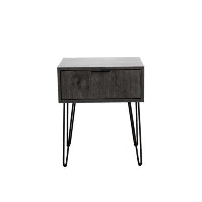 Milan bedside table- charcoal