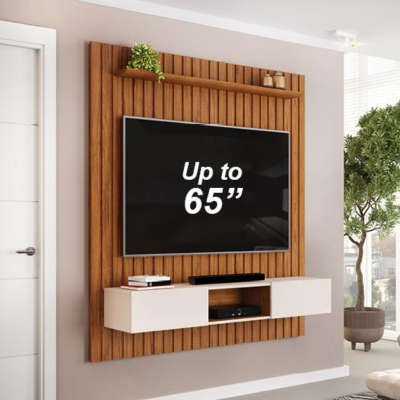 Liam floating wall unit- freijo & off white