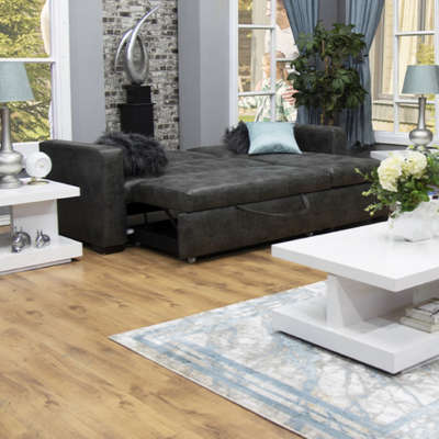 Sam sleeper sofa- grey