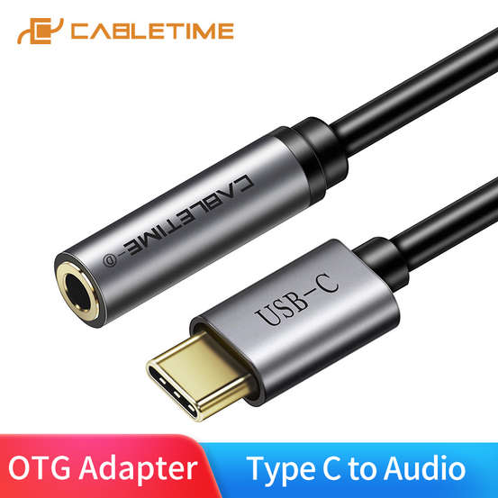 CableTime CP79G USB Type C To 3.5 MM Audio Aux Jack Adapter