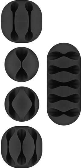 Goobay Cable Management 5-Piece Set - Black