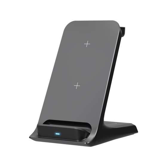 Goobay 3-in-1 Wireless Qi Charger - Black