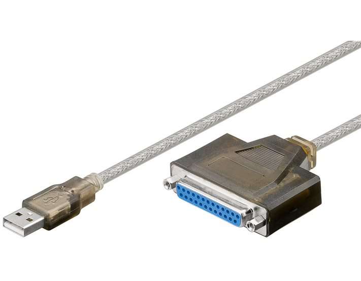 Goobay USB to D-SUB/IEEE 1284 female Printer 1.5m Cable - Transparent