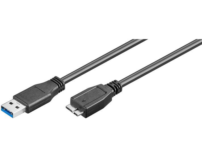 Goobay USB 3.0 A to Micro B SuperSpeed 1m Cable - Black