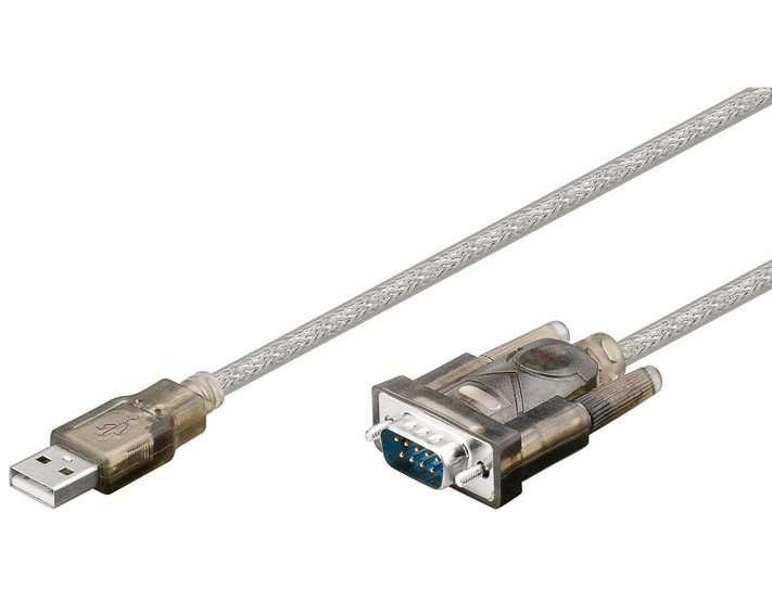 Goobay USB Serial RS 232 Converter 1.5m Cable - Transparent