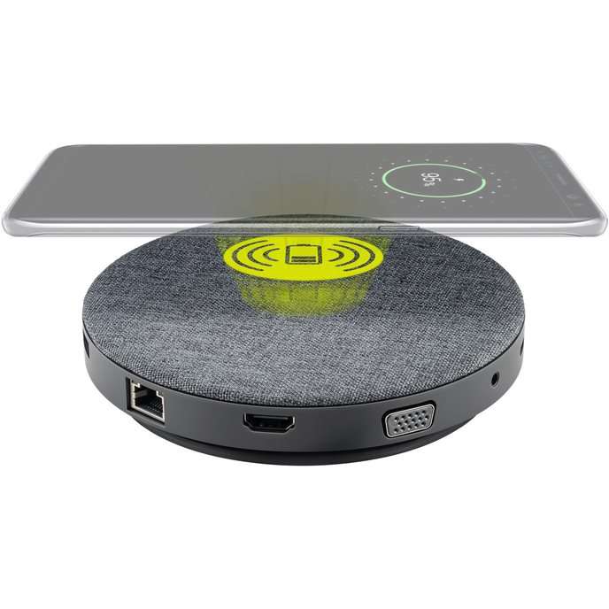 Goobay USB-C 11 in 1 Multiport Dock with Wireless Fast Charging and Power Delivery 100 W