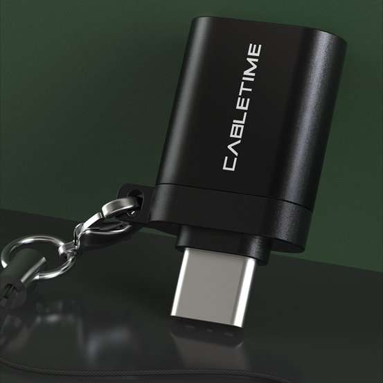 CableTime CP71B USB Type C Male To USB 3.0 Female OTG Adapter