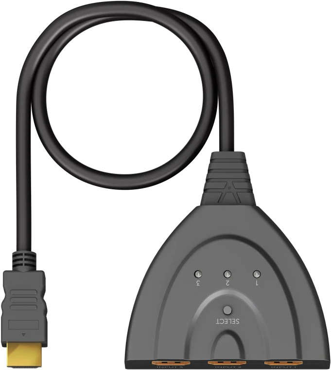 Goobay HDMI Switch 3 to 1 (4K @ 60 Hz)