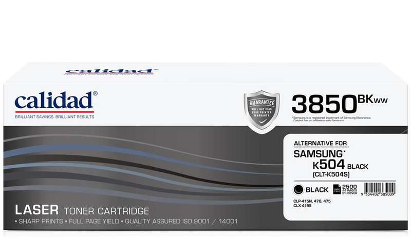 Calidad 3850-BKWW Black Toner alternative for SAMSUNG ML4550 / ML4550 / CLTK504S