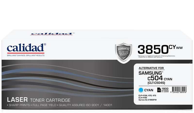 Calidad 3850-CYWW Cyan Toner alternative for SAMSUNG ML4550 / ML4550 / CLTK504S