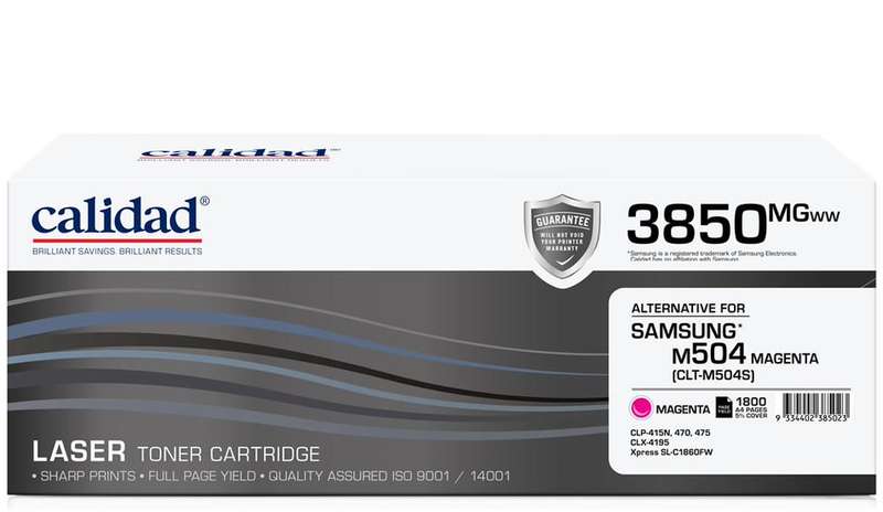 Calidad 3850-MGWW Magenta Toner alternative for SAMSUNG ML4550 / ML4550 / CLTK504S
