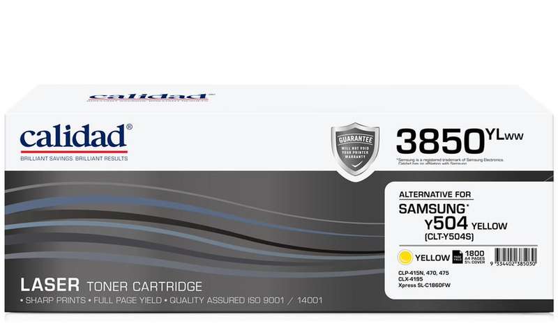 Calidad 3850-YLWW Yellow Toner alternative for SAMSUNG ML4550 / ML4550 / CLTK504S