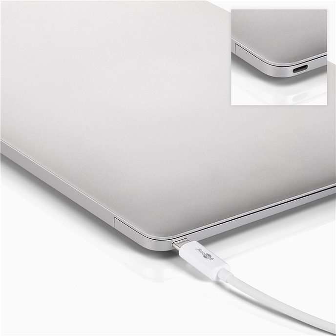 Goobay USB-C Multiport Adapter (HDMI + Ethernet, PD) - White