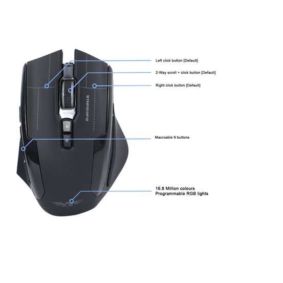 Armaggeddon NRO-5 STARSHIP III RGB Laser Gaming Mouse
