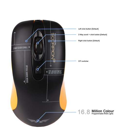 Armaggeddon Textron Scorpion 3 RGB Gaming Mouse