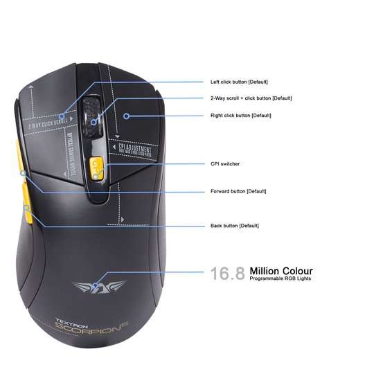 Armaggeddon Textron Scorpion 5 RGB Gaming Mouse
