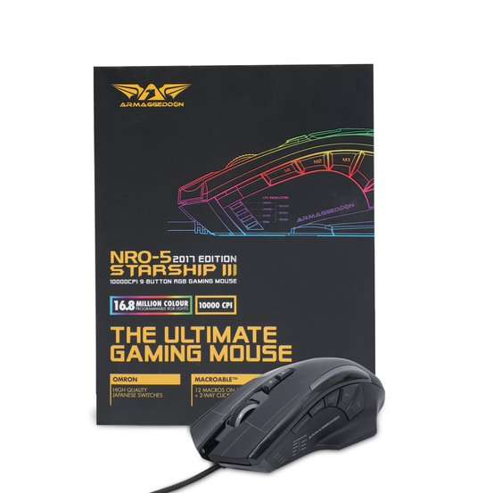 Armaggeddon NRO-5 STARSHIP III RGB Laser Gaming Mouse