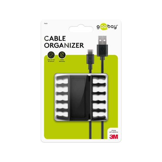 Goobay Cable Management 5 Slots - Black
