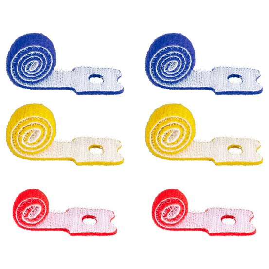 Goobay Cable Management 6-piece Set with Hook-and-Loop Fastener with Loop