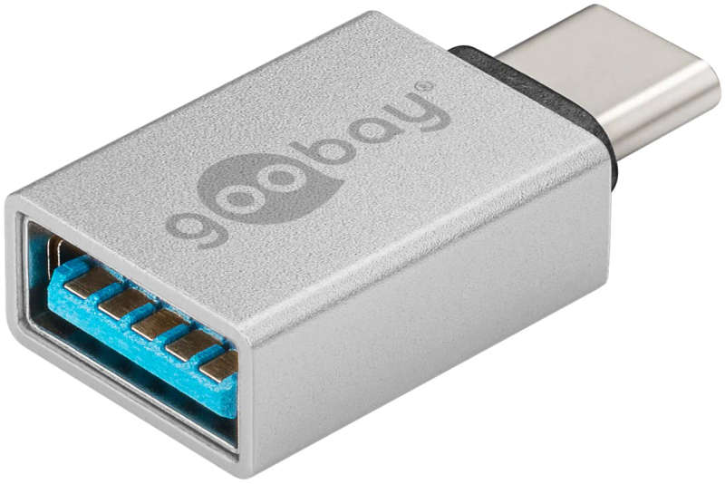 Goobay USB-C to USB A OTG SuperSpeed Adapter - Silver