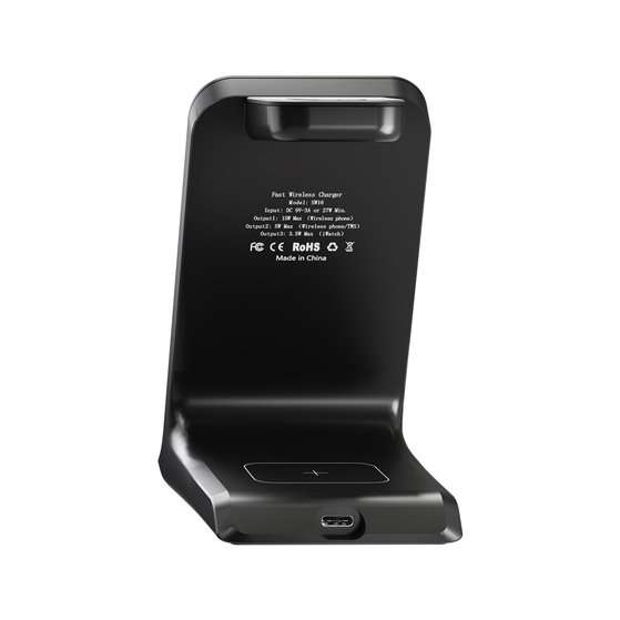 Goobay 3-in-1 Wireless Qi Charger - Black