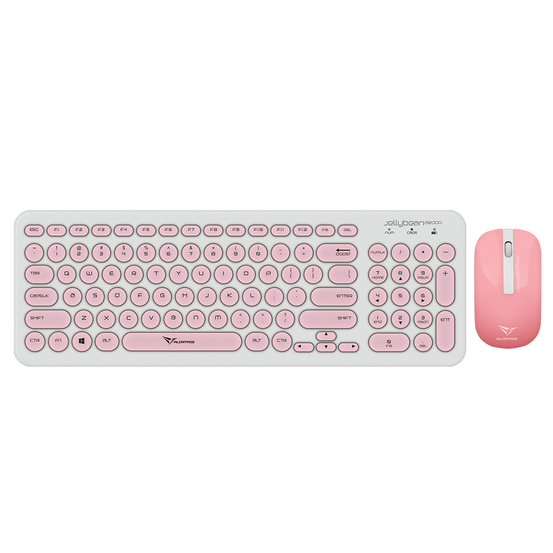 Alcatroz Jellybean U2000 Keyboard and Mouse - White/Peach