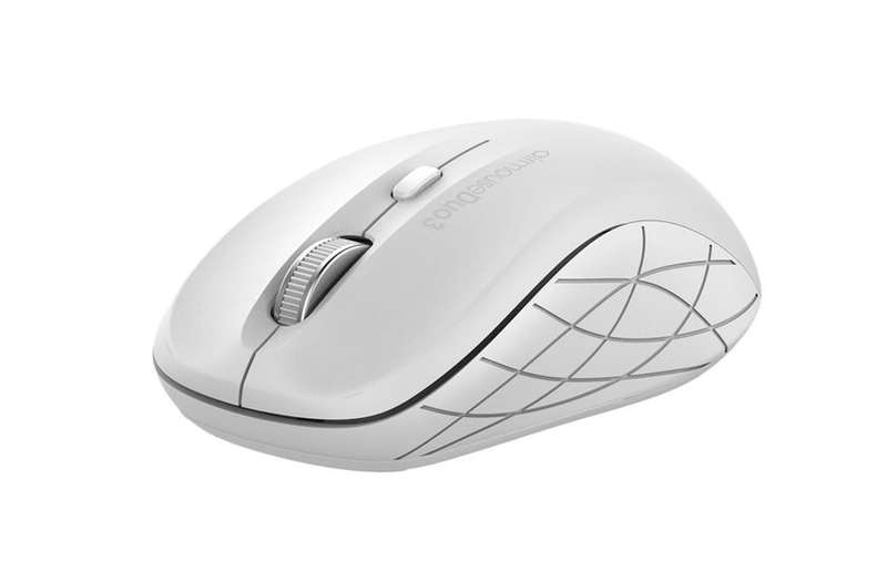 Alcatroz Airmouse Duo 3 Silent Wireless and Bluetooth Mouse - White
