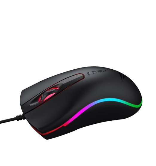 Alcatroz Asic 9 RGB FX Wired USB Mouse - Black