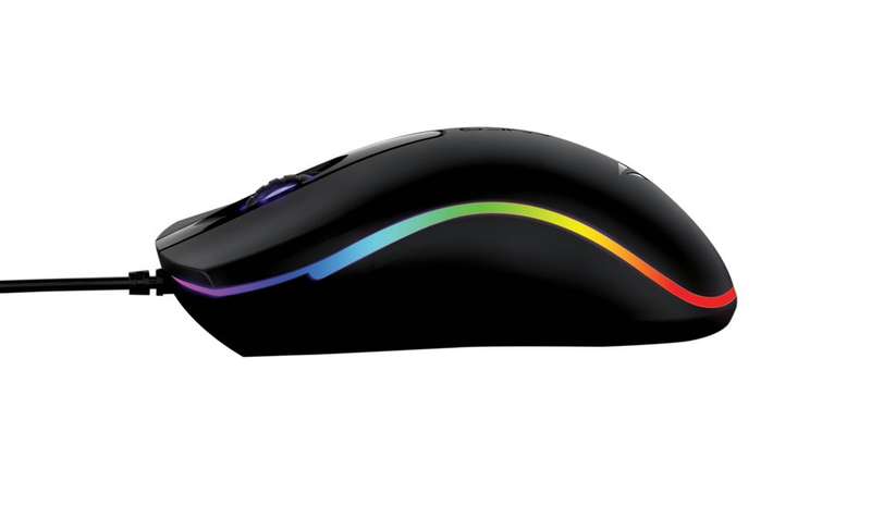 Alcatroz Asic 9 RGB FX Wired USB Mouse - Black