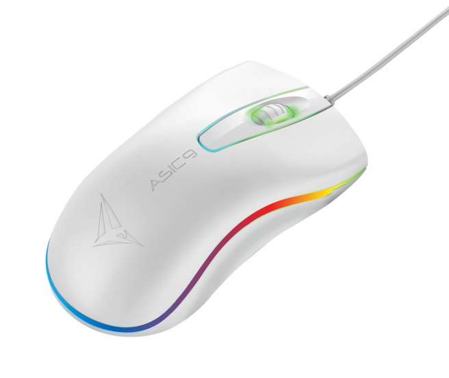 Alcatroz Asic 9 RGB FX Wired USB Mouse - White