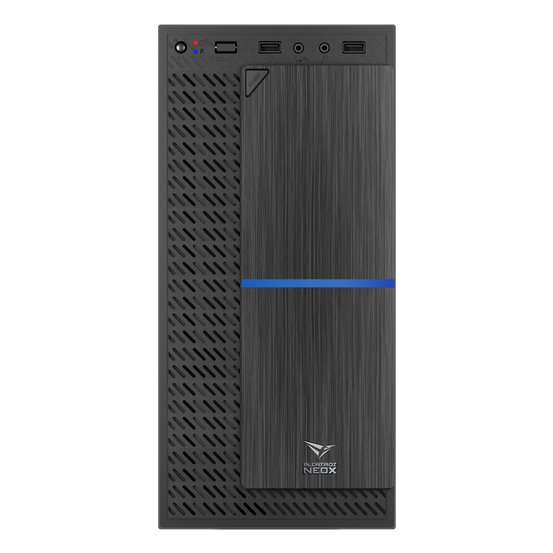 Alcatroz Azzura NeoX Micro-ATX Case with Magnum Pro 225 PSU - Blue