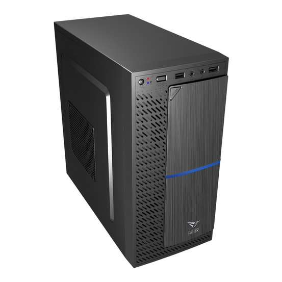 Alcatroz Azzura NeoX Micro-ATX Case with Magnum Pro 225 PSU - Blue