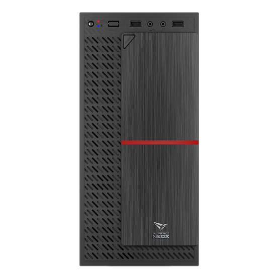 Alcatroz Azzura NeoX Micro-ATX Case with Magnum Pro 225 PSU - Red