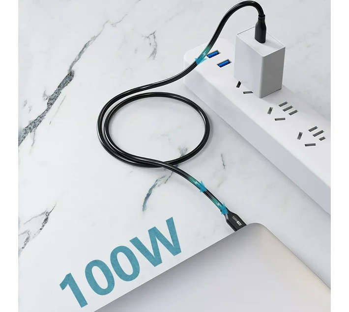 CableTime CU02H PVC USB-C to USB-C USB2.0 1m 100W/5A Cable