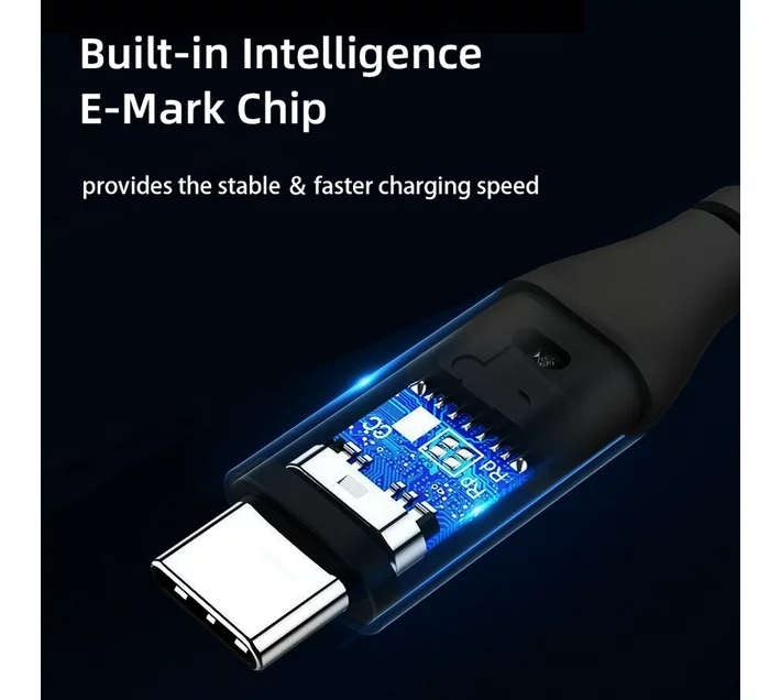CableTime CU02H PVC USB-C to USB-C USB2.0 1m 100W/5A Cable
