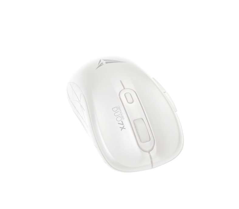 Alcatroz Airmouse Duo 7X Bluetooth and Wireless Mouse - White