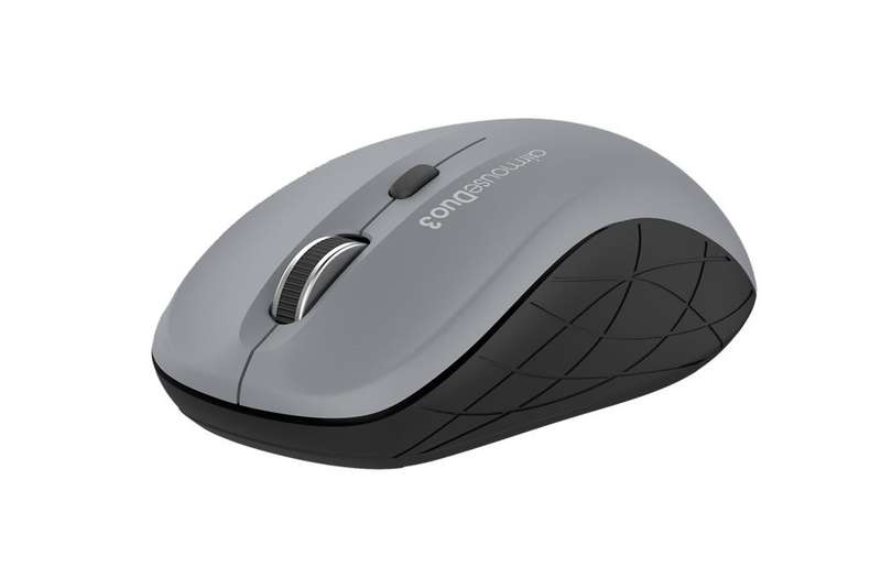 Alcatroz Airmouse Duo 3 Silent Wireless and Bluetooth Mouse - Grey