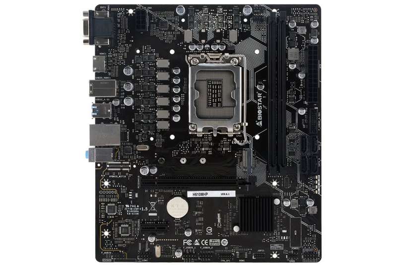 Biostar H610MHP MicroATX Motherboard - Socket 1700