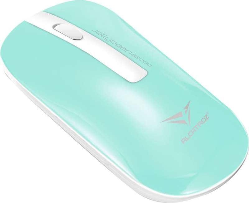 Alcatroz A2000 Jellybean Wireless Keyboard and Mouse Combo - White/Mint