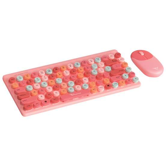 Alcatroz JellyBean A3000 Wireless and Bluetooth Combo - Crayon Pink
