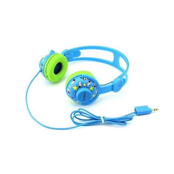 SonicGear Kinder 2 Child-Safe Stereo Headphones - Blue/Green