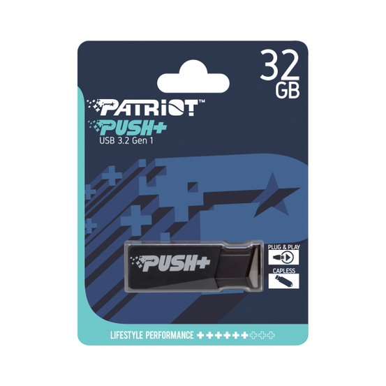 Patriot 32GB Push+ USB 3.2 Flash Drive
