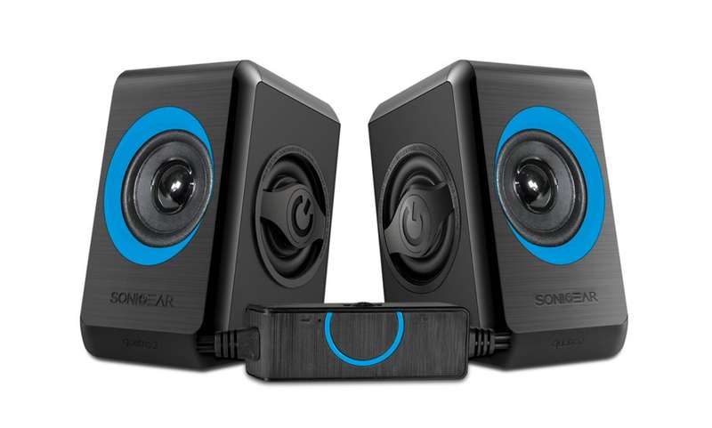 SonicGear Quatro 2 2.0 Speaker System - Turquila