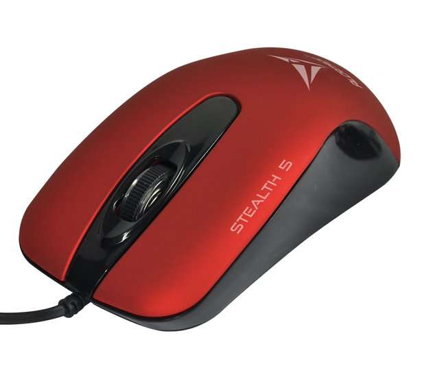 Alcatroz Stealth 5 USB Mouse - Metallic Red