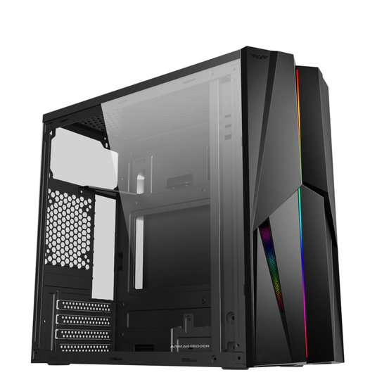 Armaggeddon Tron 1x mATX Gaming Case - Black