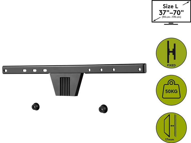 Goobay TV wall mount OLED FIXED (L) for TVs from 37" to 70"