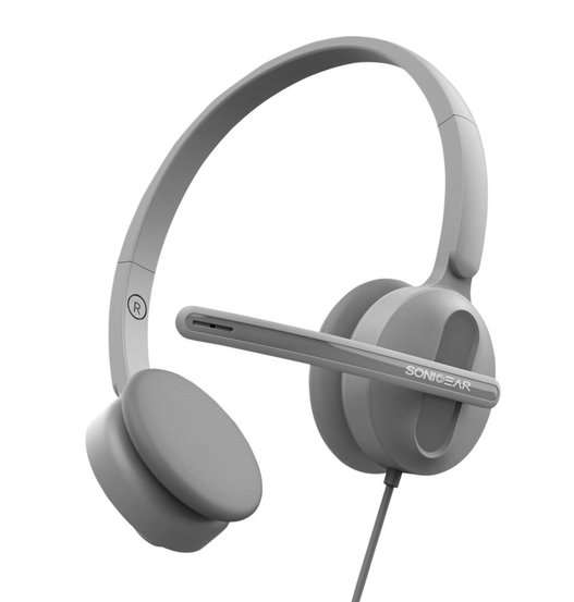 SonicGear Xenon 3 Headset with Mic - Dark Grey