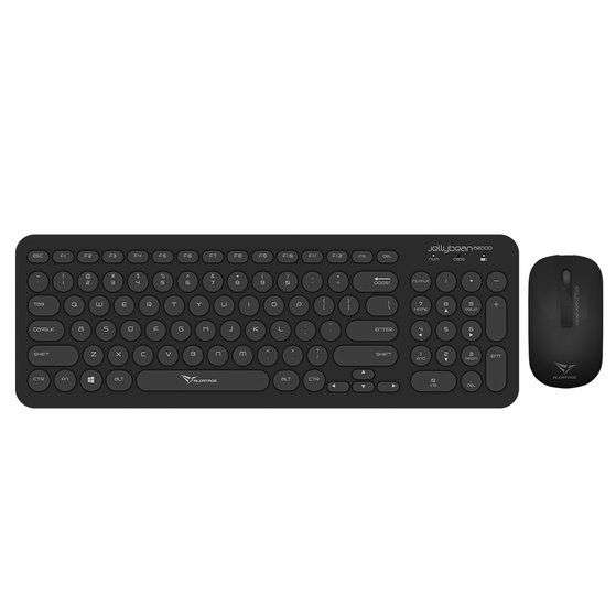 Alcatroz A2000 Jellybean Wireless Keyboard and Mouse Combo - Black