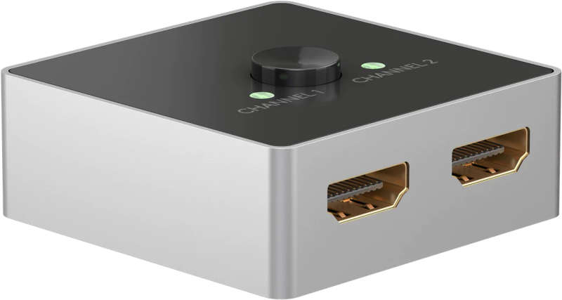 Goobay Manual HDMI Switch 2 to 1 (4K @ 60 Hz)