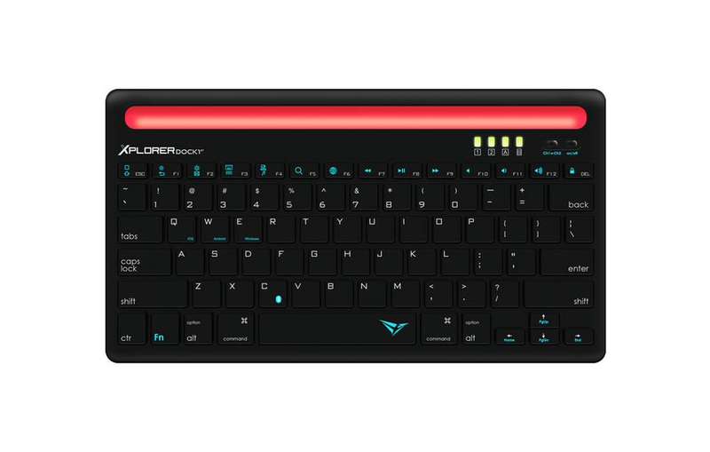 Alcatroz Xplorer Dock 1 Bluetooth Keyboard - Black/Red
